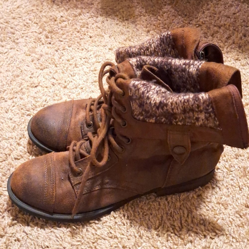 Target Brown Lace Up Boots